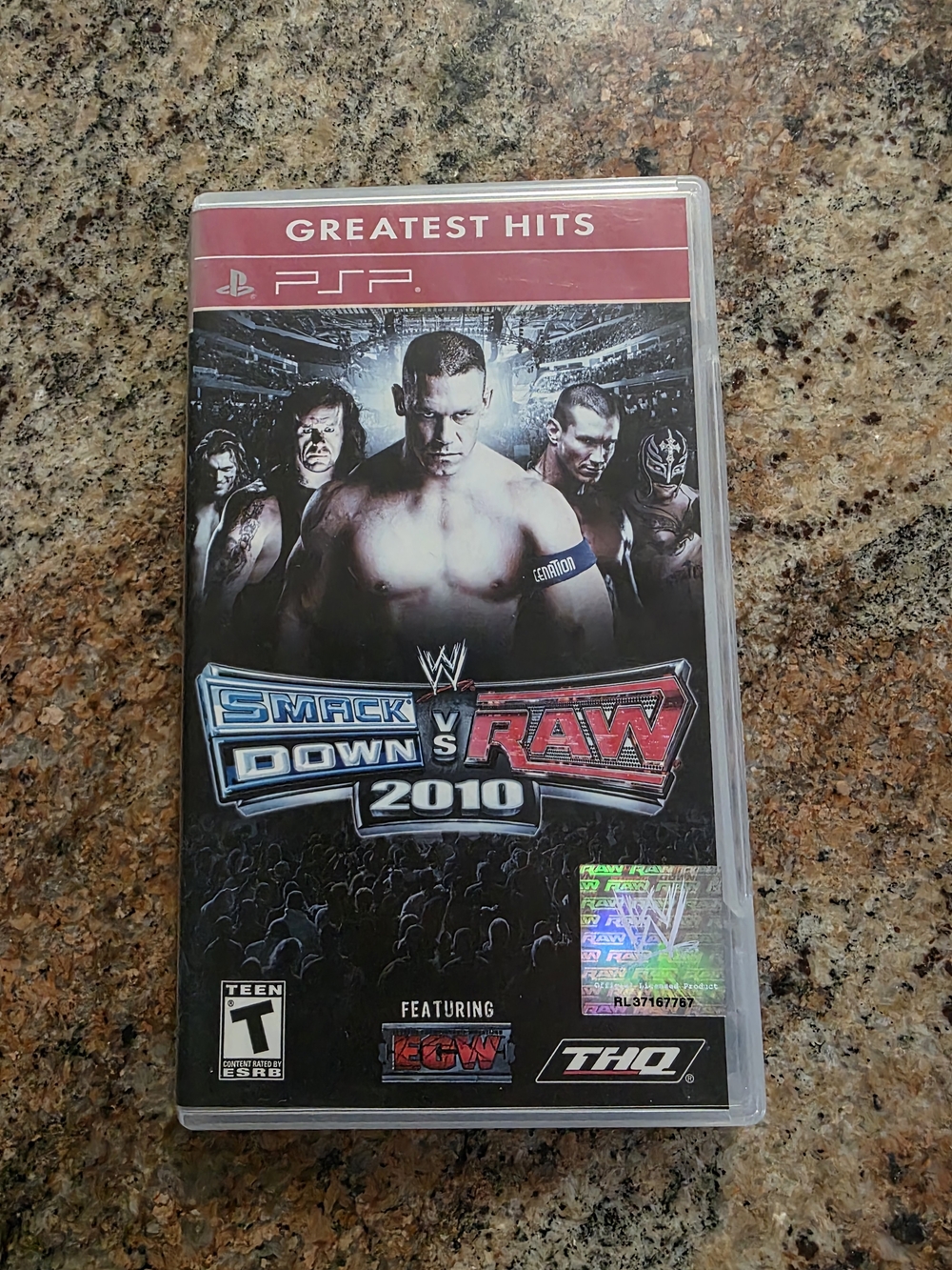 0Sony Playstation PSP Greatest Hits WWE/ ECW SmackDown vs. Raw 2010 Video Game